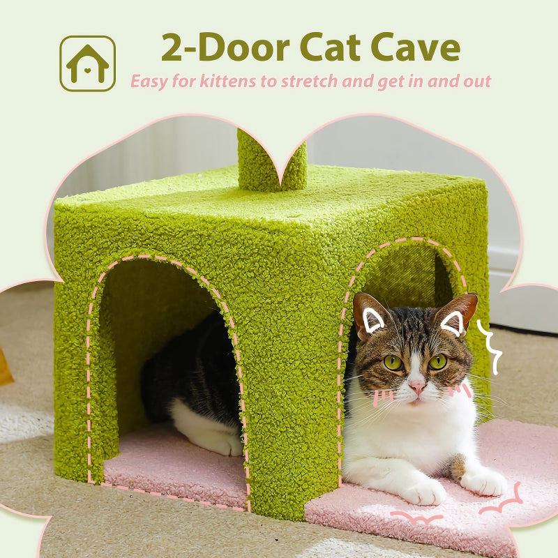 flower cat tree with large hammock, view 5 - MRSLM