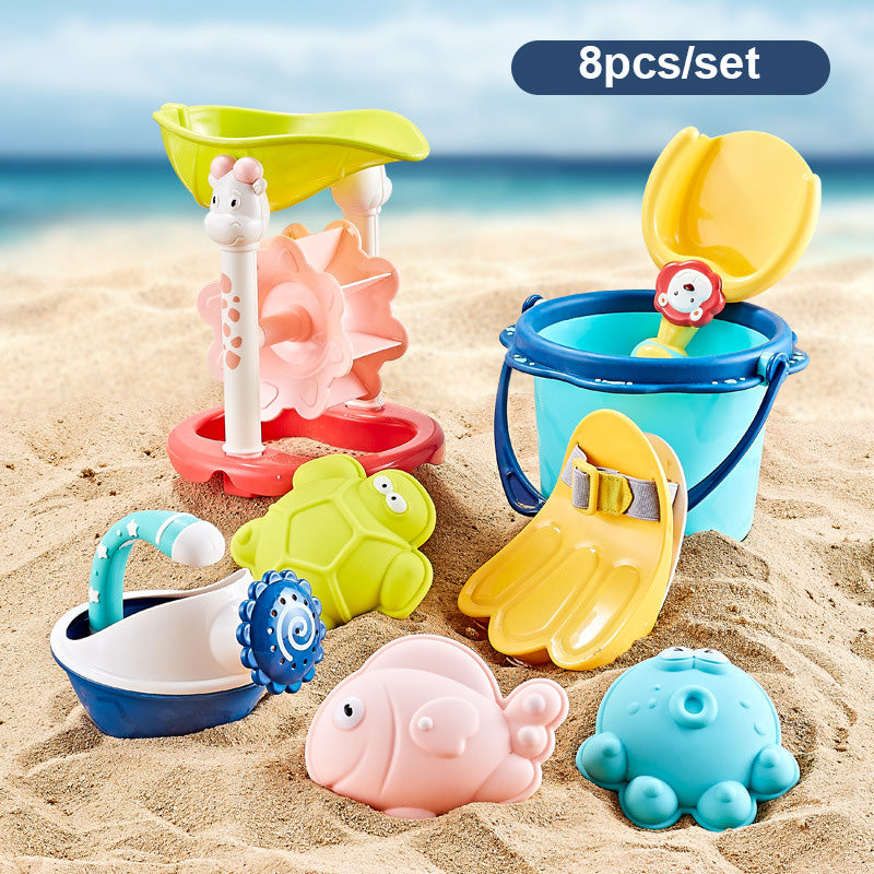 colorful baby beach toy set, view 5 - MRSLM