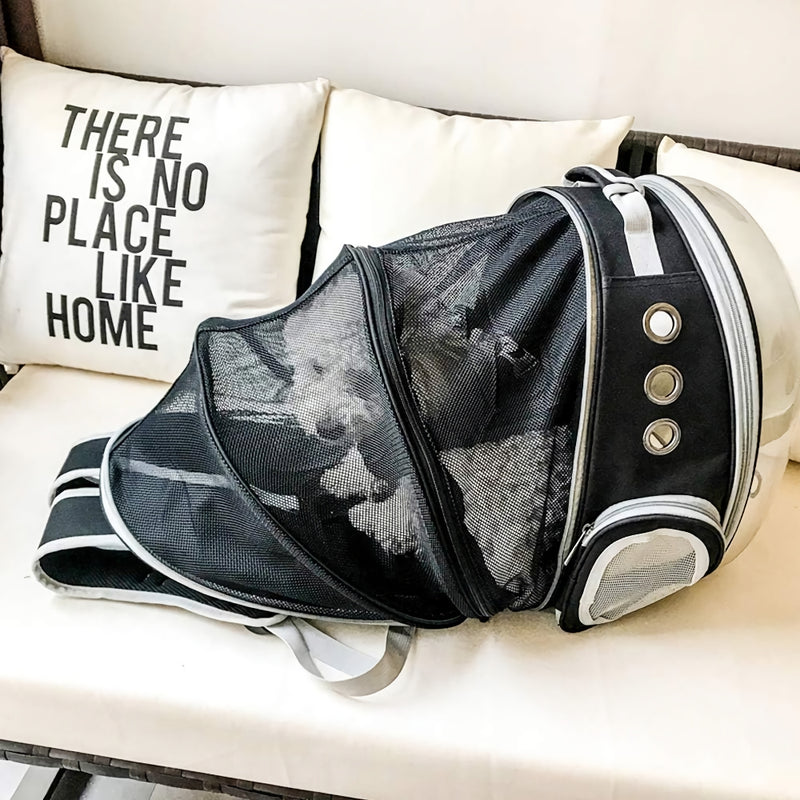 Expandable space capsule pet carrier backpack, view 8 - MRSLM