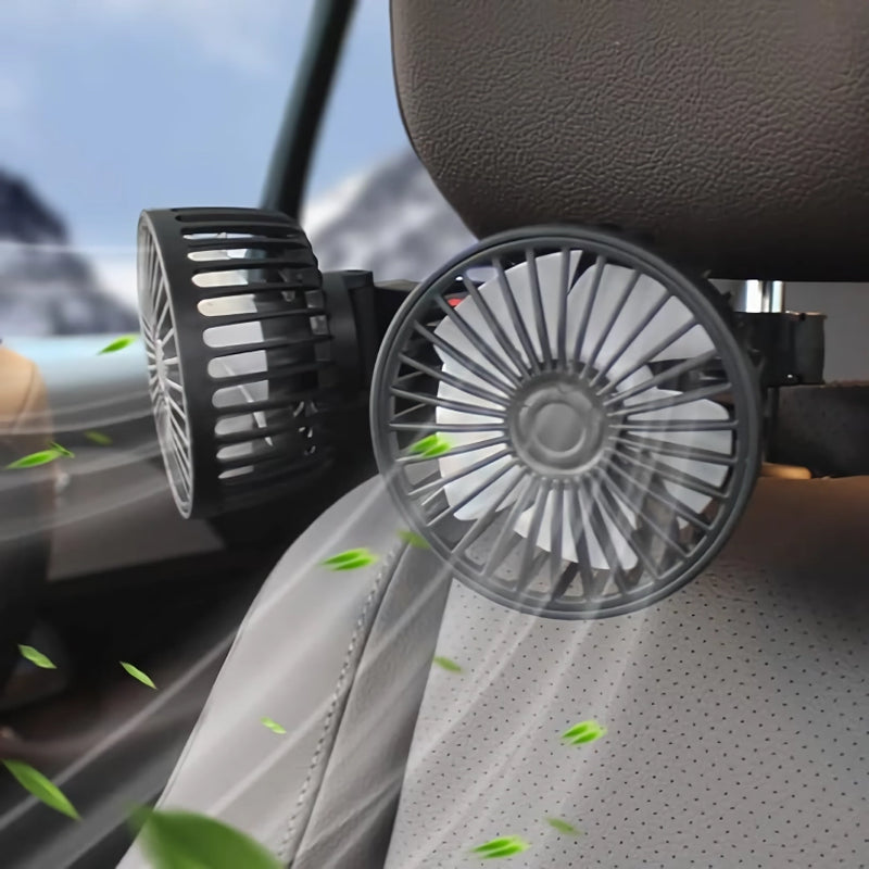 dual head car seat cooling fan - MRSLM