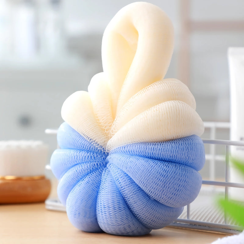 Cute pumpkin shaped bath sponge mesh balls, view 5 - MRSLM