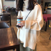 women's basic turtleneck pullover sweater - MRSLM