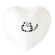 ceramic peach heart pet bowl, view 12 - MRSLM
