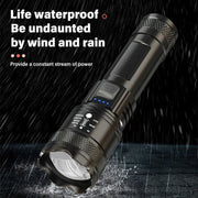 tactical led flashlight with zoom and usb charging, view 3 - MRSLM