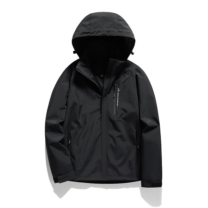 removable waterproof windproof hooded jacket, view 14 - MRSLM