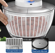 electric vegetable dehydrator salad spinner, view 5 - MRSLM