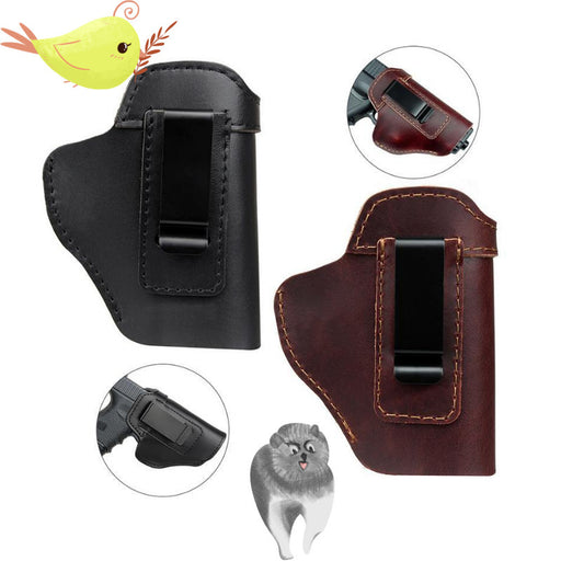 hidden leather small pouch - MRSLM
