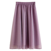 elastic waist A-line tutu skirt, view 10 - MRSLM
