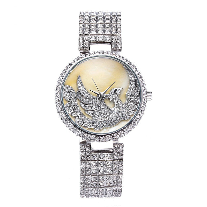 phoenix rhinestone watch, view 5 - MRSLM