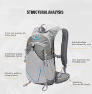 mountaineering backpack, view 6 - MRSLM
