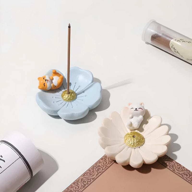 mini resin cherry blossom incense holder, view 8 - MRSLM