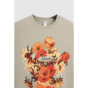 metallic sunflower print T-shirt, view 9 - MRSLM