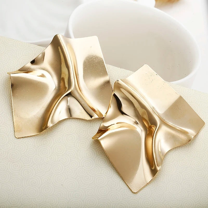 Vintage square statement earrings, view 5 - MRSLM