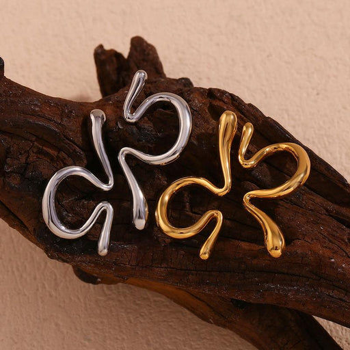 gold plated clip-on ear cuff earrings - MRSLM