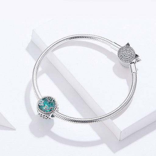 925 silver underwater world beaded bracelet, view 2 - MRSLM