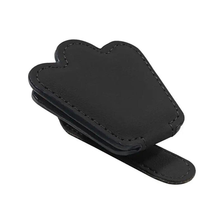 Multi-Functional Leather Car Visor Clip for Sunglasses and Cards