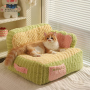 cozy cat cake sofa bed, view 3 - MRSLM