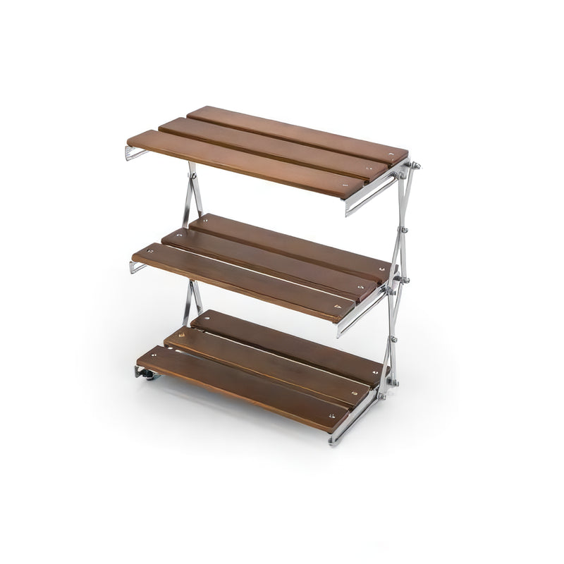 solid wood collapsible multifunction shelf, view 3 - MRSLM
