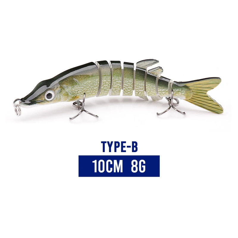100mm Multi-Jointed Fishing Lures