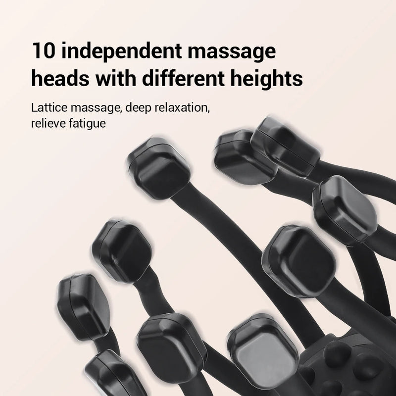 electric octopus head scalp massager, view 5 - MRSLM