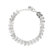 925 silver leaf buckle bracelet, view 3 - MRSLM
