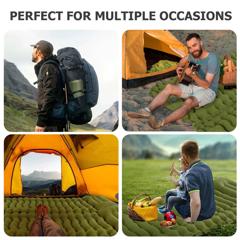 inflatable camping mattress, view 8 - MRSLM