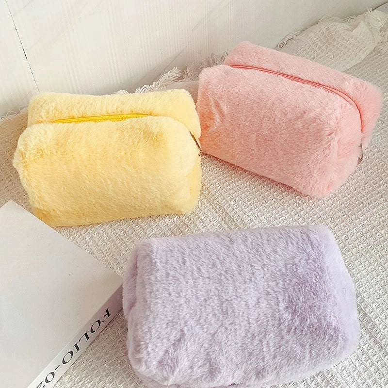 soft plush makeup bag, view 9 - MRSLM