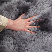 plush gray area rug, view 9 - MRSLM