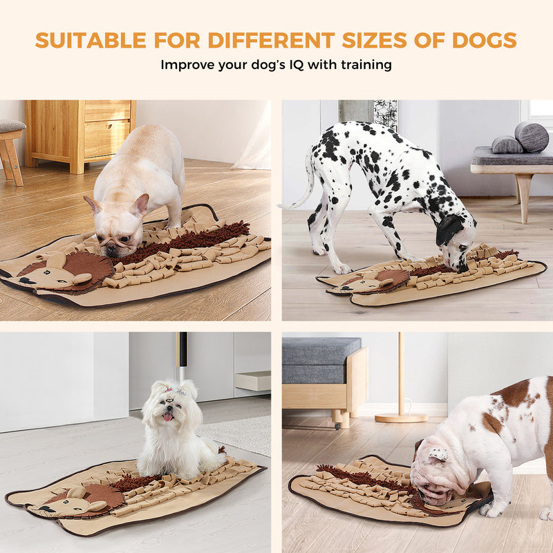 interactive dog snuffle mat, view 6 - MRSLM