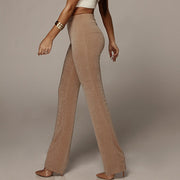 hip-flare flared pants, view 7 - MRSLM