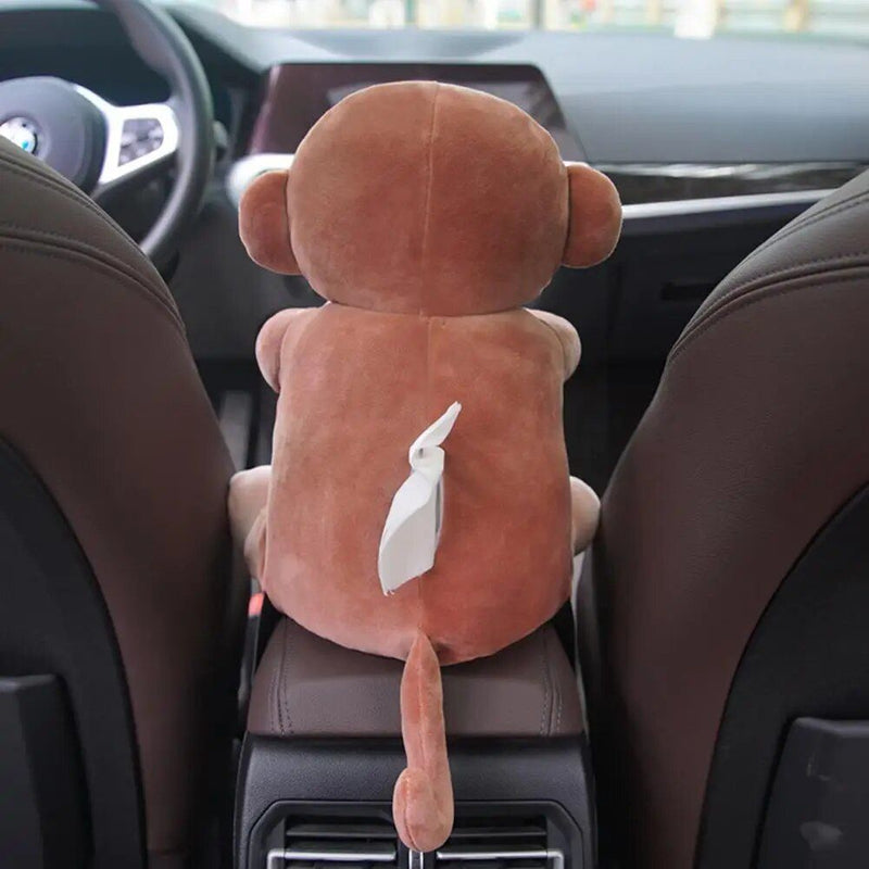car tissue and trash box, cartoon animal, view 12 - MRSLM