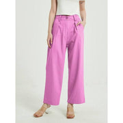 high-waist wide leg trousers, view 8 - MRSLM