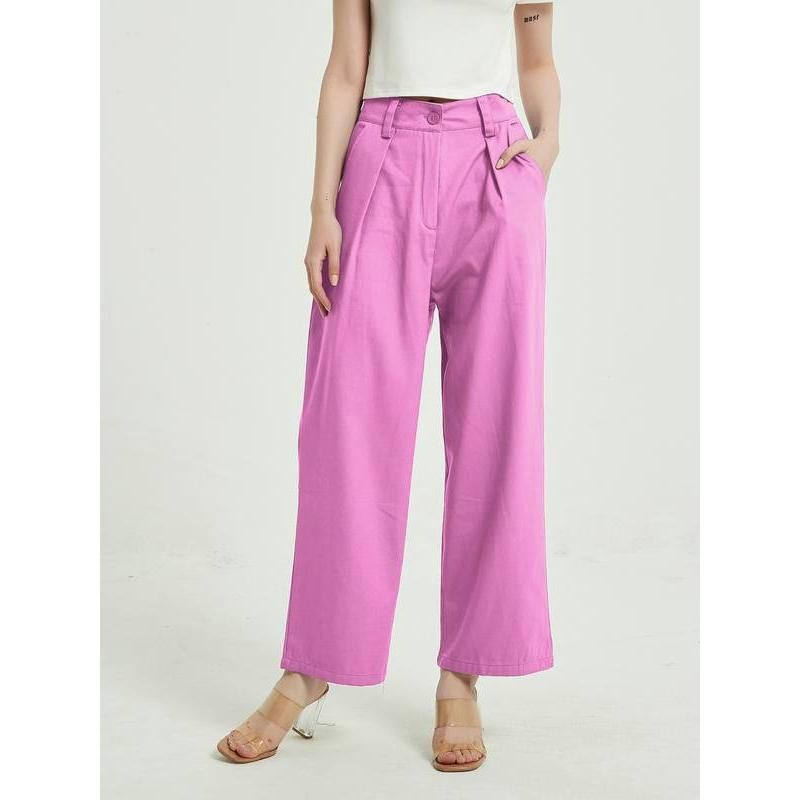 high-waist wide leg trousers, view 8 - MRSLM