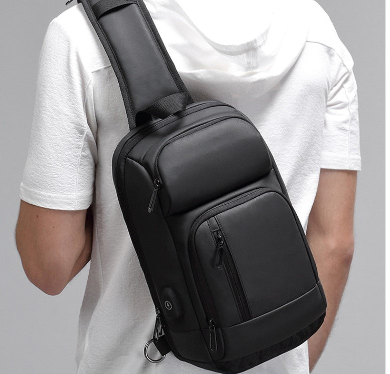 men's casual shoulder bag, view 2 - MRSLM