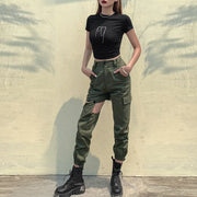 irregular stitching pocket harem pants - MRSLM