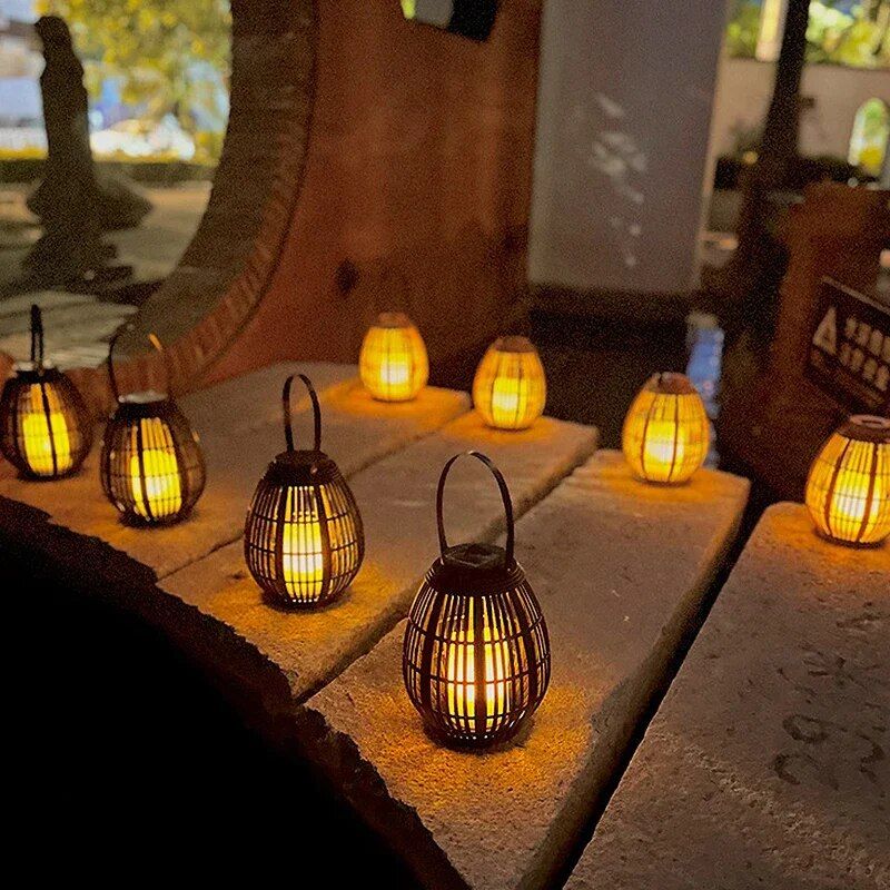 solar bamboo lantern, view 5 - MRSLM