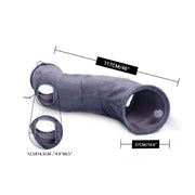 foldable cat play tunnel, view 2 - MRSLM