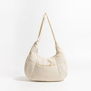 half moon puffer shoulder bag, view 3 - MRSLM