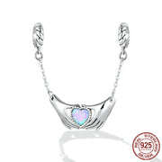 hand care heart diy charm bead, view 3 - MRSLM