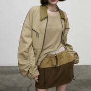 streetwear double zipper jacket, view 5 - MRSLM
