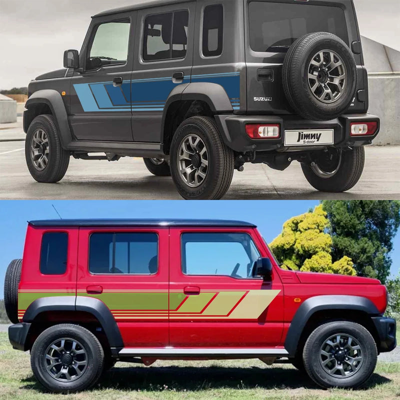 waterproof vinyl door side stripe decal for suvs, view 9 - MRSLM
