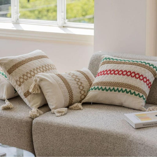 american jacquard multicolor cushion cover - MRSLM