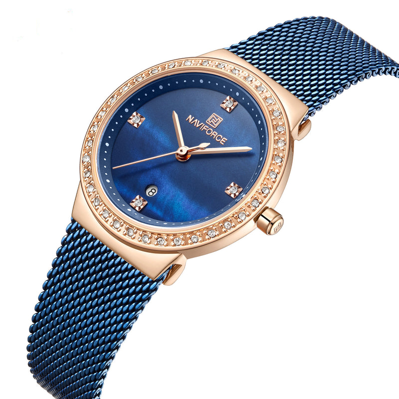 simple ladies diamond watch, view 3 - MRSLM