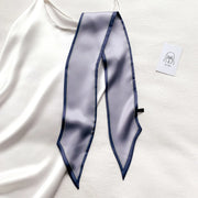silk-feel narrow scarf, view 8 - MRSLM