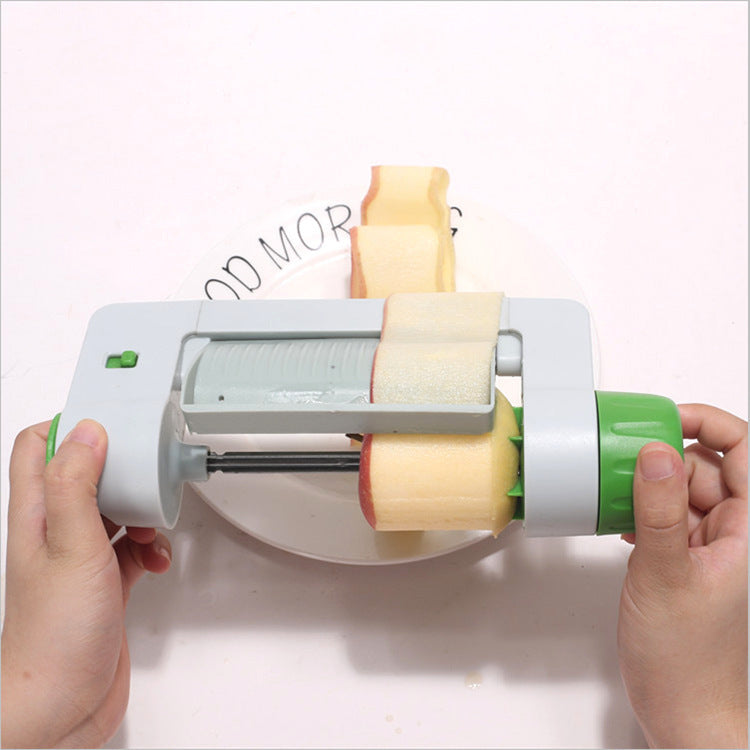 hand rotating fruit and vegetable slicer, view 3 - MRSLM