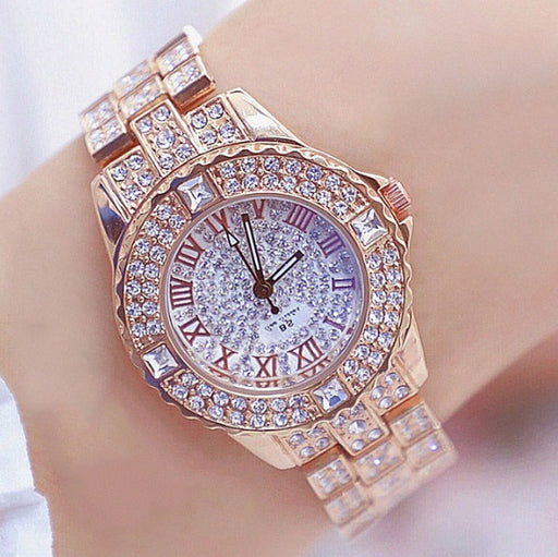 full diamond ladies quartz watch - MRSLM