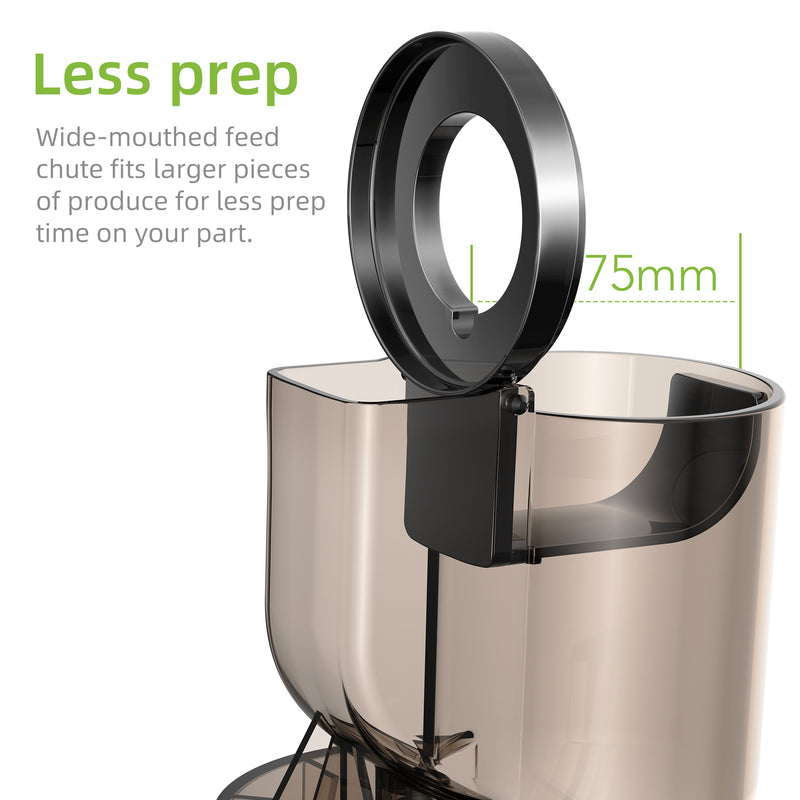 cold press juicer with 3-inch feed chute, view 7 - MRSLM