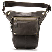 vintage leather crossbody bag, view 7 - MRSLM