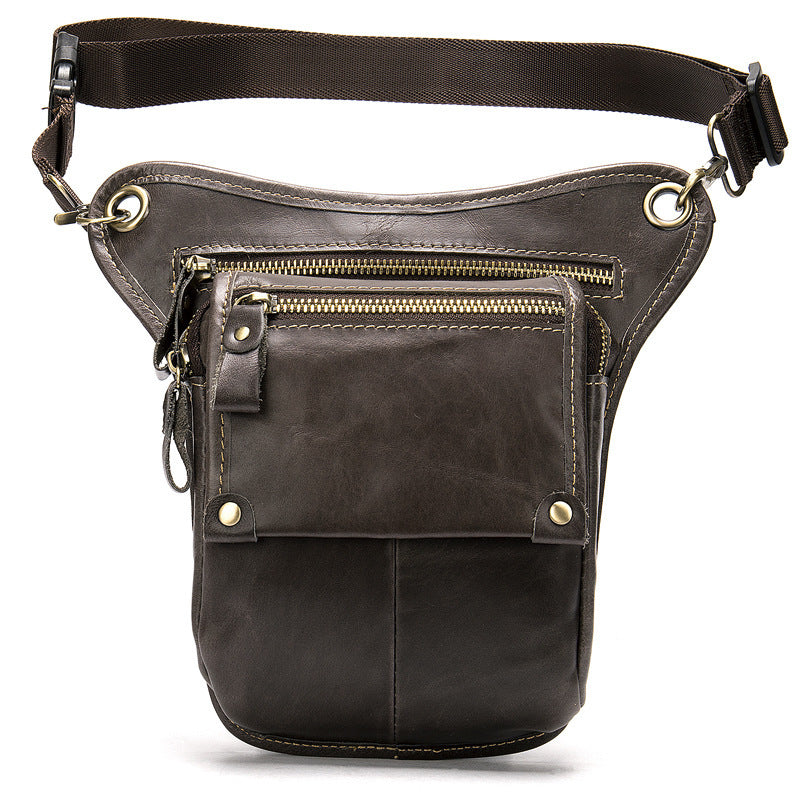 vintage leather crossbody bag, view 7 - MRSLM