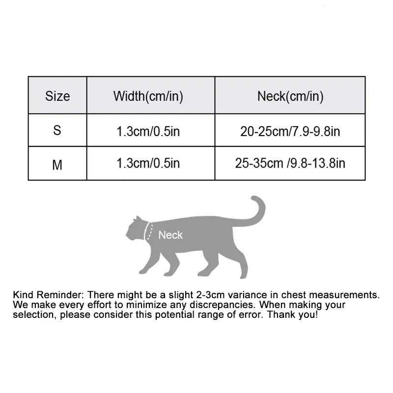 adjustable cat and small dog collar, view 10 - MRSLM
